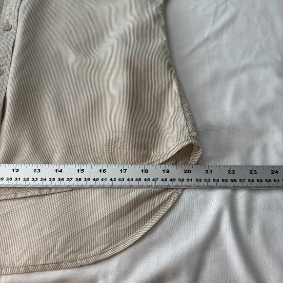 Tan Button Down Shirt for Women - Picture 8 of 9